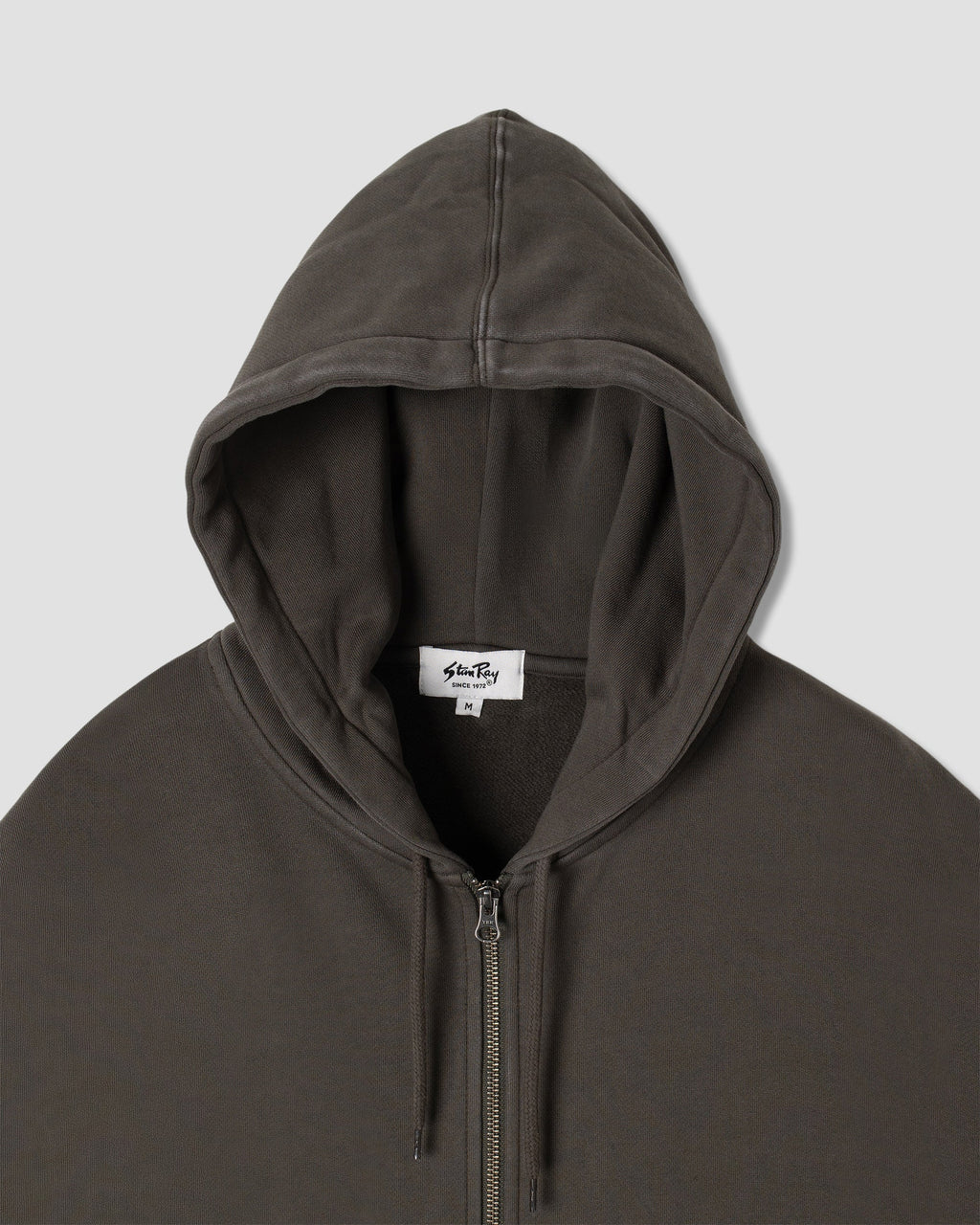 Patch Zip Hood - Washed Black