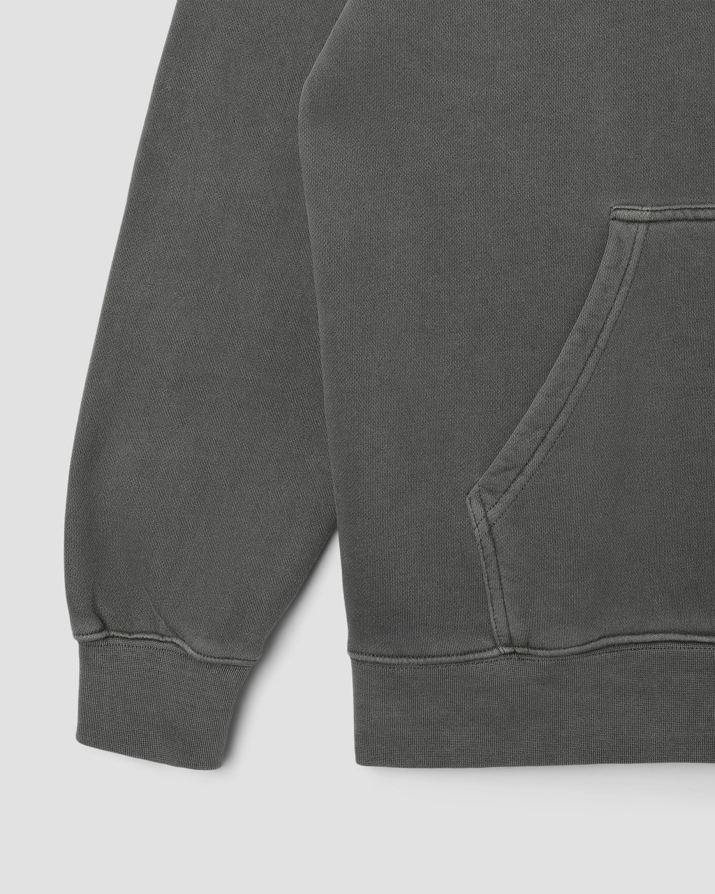 Patch Zip Hood - Washed Black