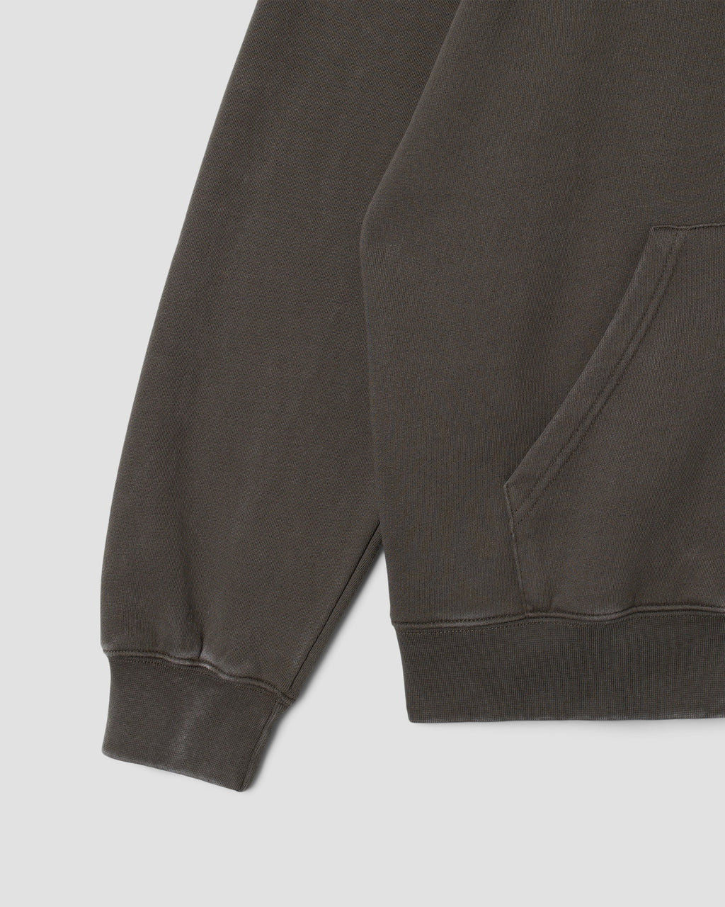 Patch Zip Hood - Washed Black
