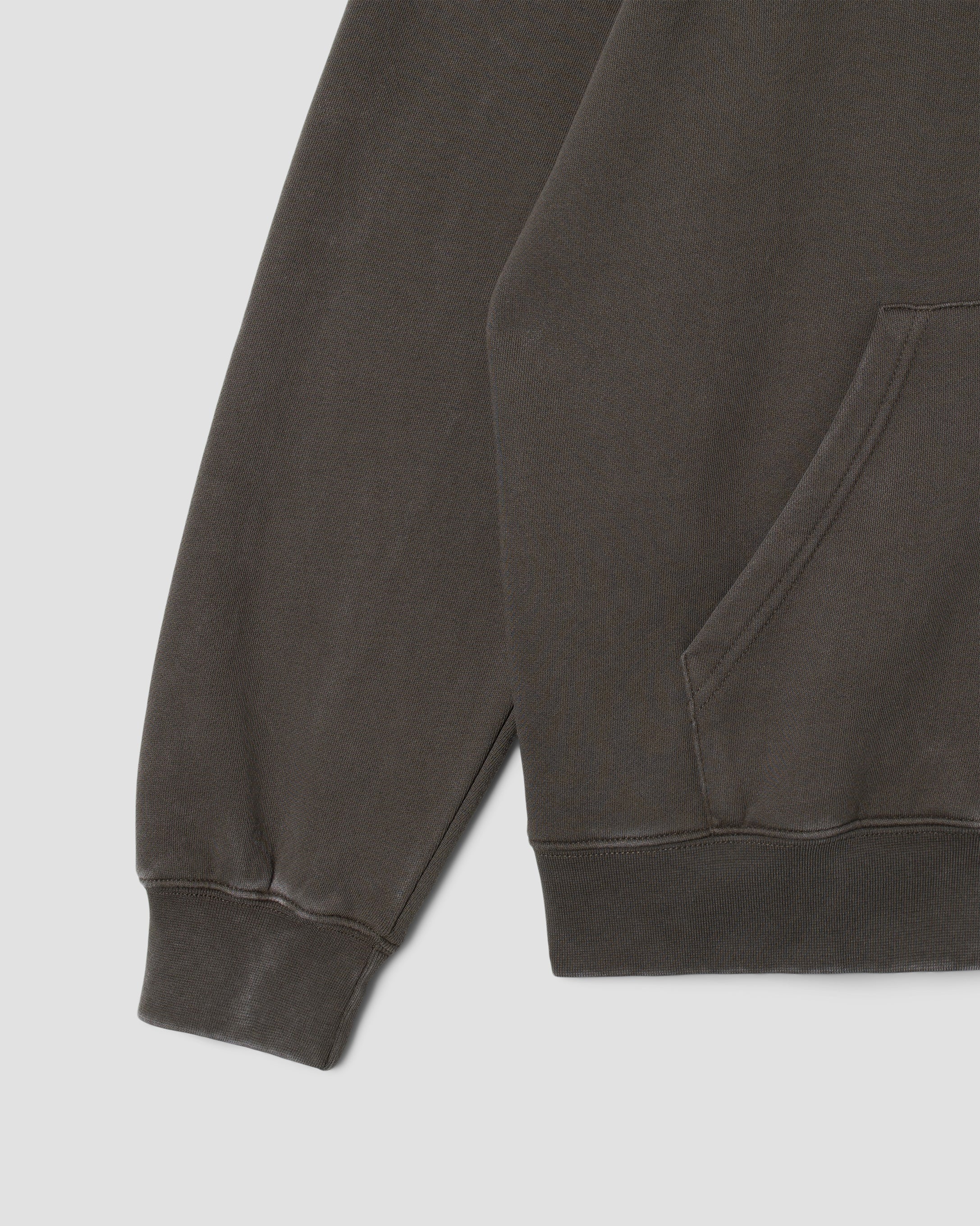 Patch Zip Hood - Washed Black
