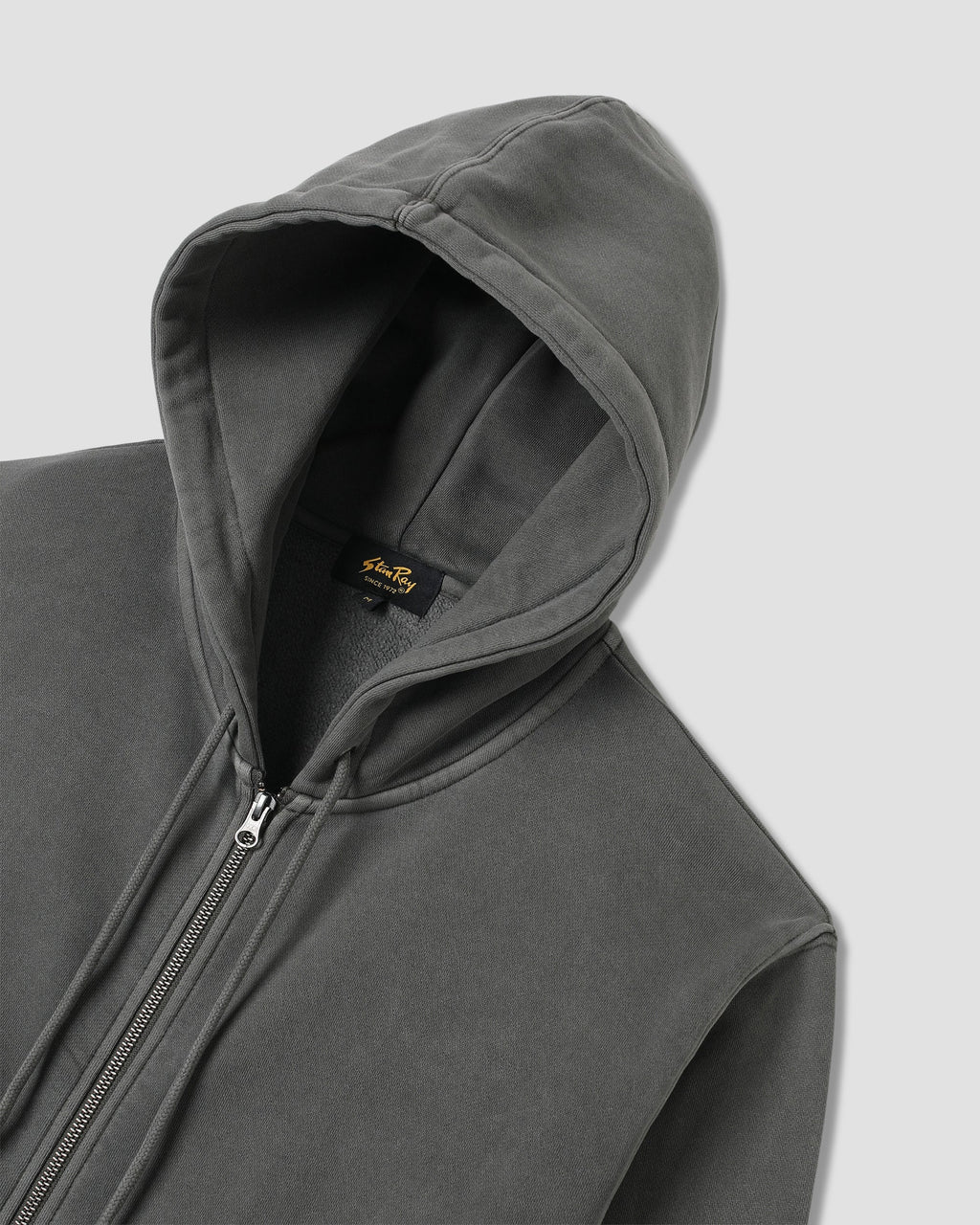 Patch Zip Hood - Washed Black
