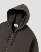 Patch Zip Hood - Washed Black