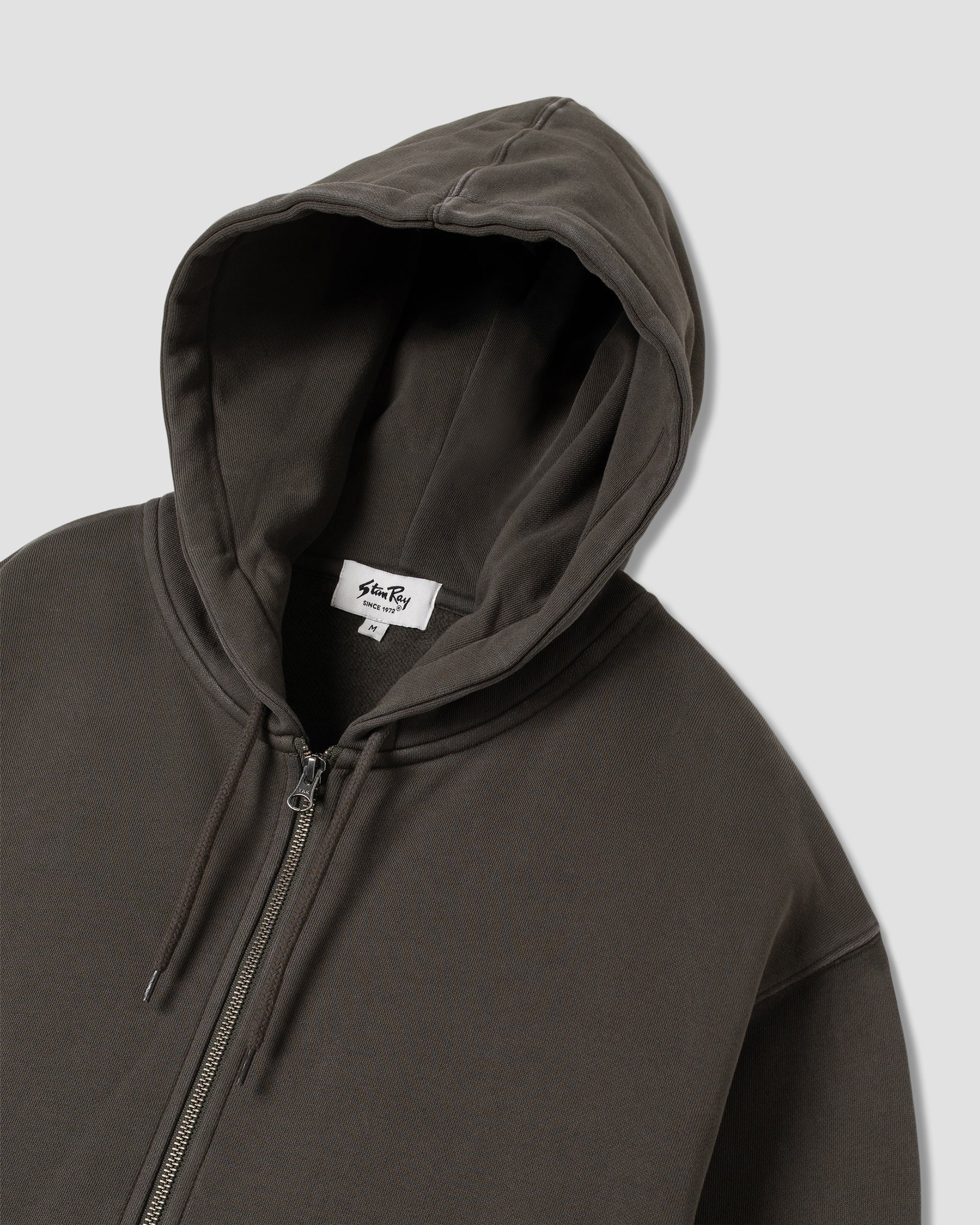 Patch Zip Hood - Washed Black