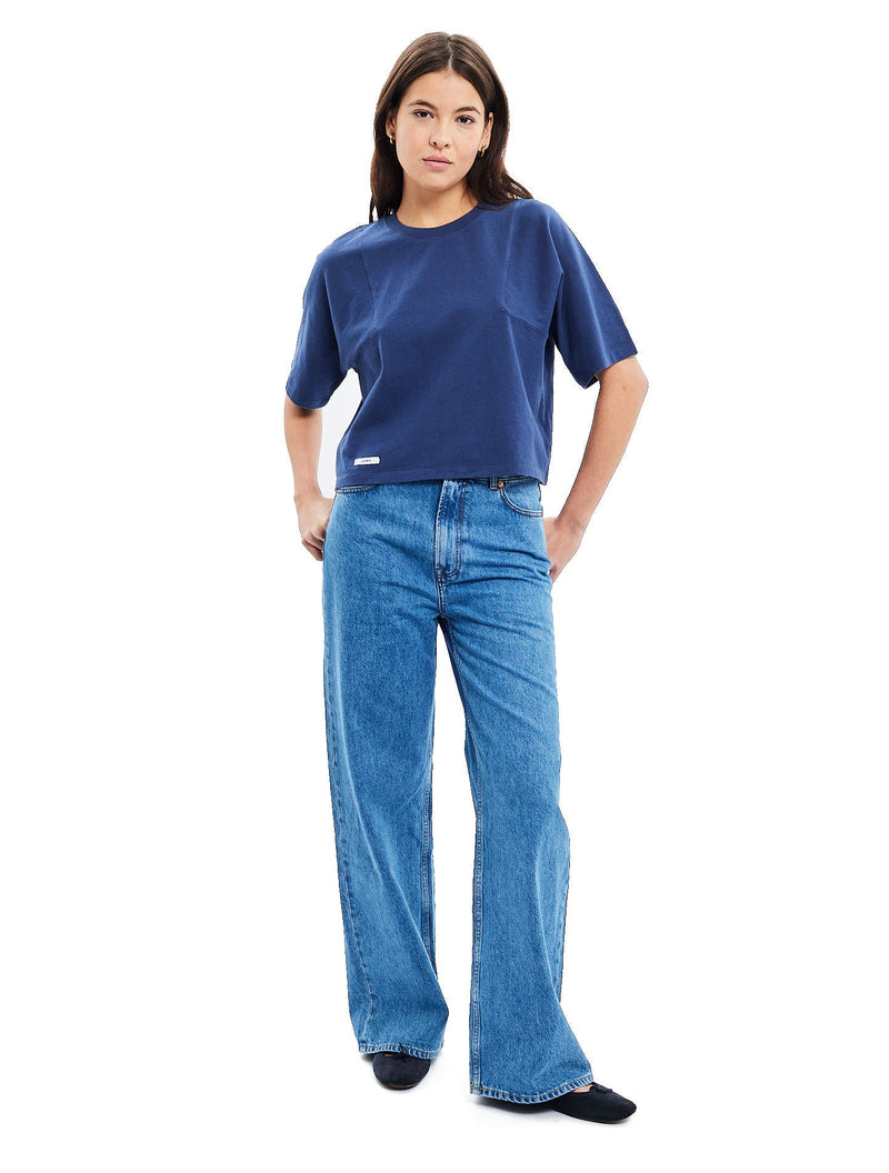 Le Tee-Shirt Boxy Willie® Heavy Jersey Bio-Recyclé Navy