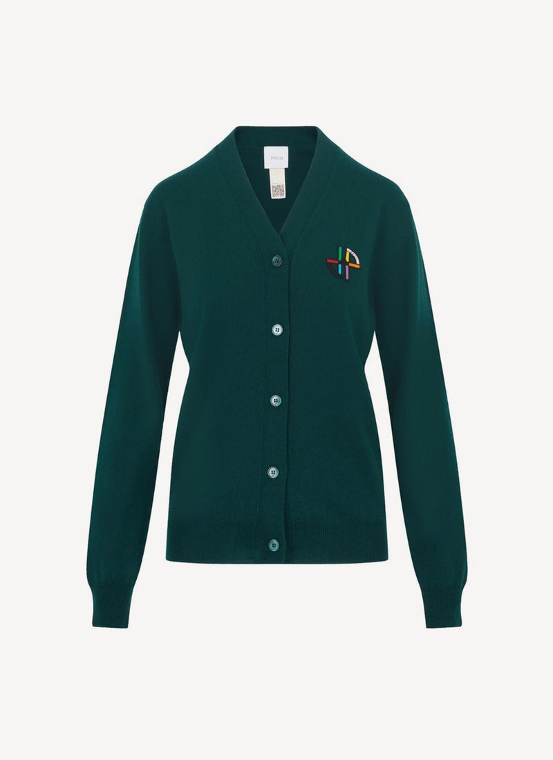 Patou - Cardigan - Green - Femme