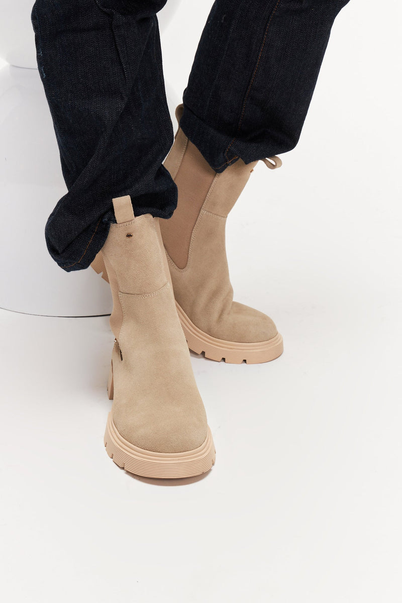 CITY - Patti-Cuir Suede Beige