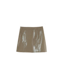 Beige Patti Mini Skirt