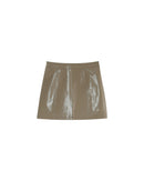 Beige Patti Mini Skirt
