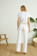 Reiko - Pantalón recto Paty - Denim Off White - Mujer