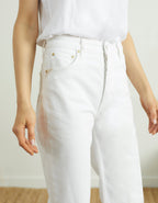 Reiko - Paty Straight Trousers - Off White Denim - Women