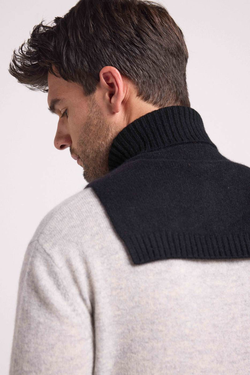 Paula Roll Neck - Black - 100% Oeko-Tex Cashmere - Mixed