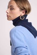 Paula Roll Neck - Navy - 100% Oeko-Tex Cashmere - Mixed