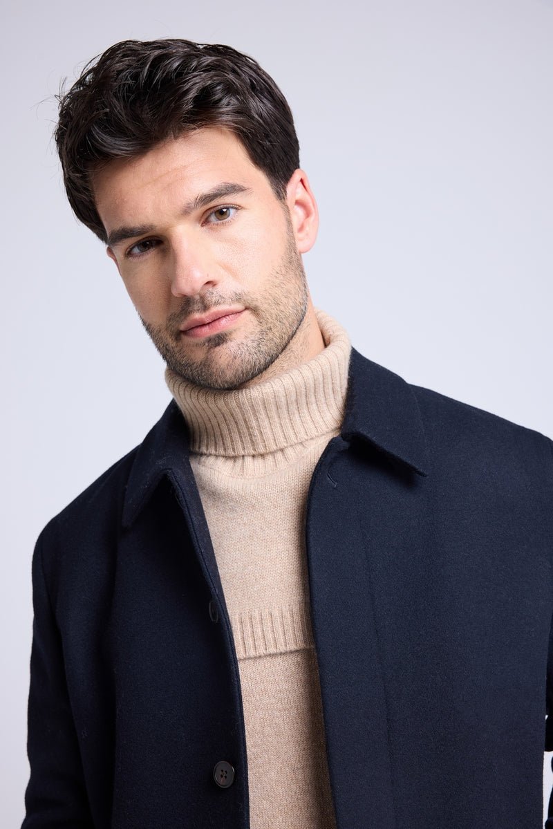 Col Roule Paula - Beige Crème