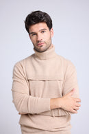 Col Roule Paula - Beige Crème