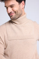 Col Roule Paula - Beige Crème