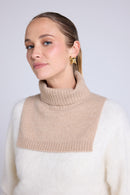 Col Roule Paula - Beige Crème