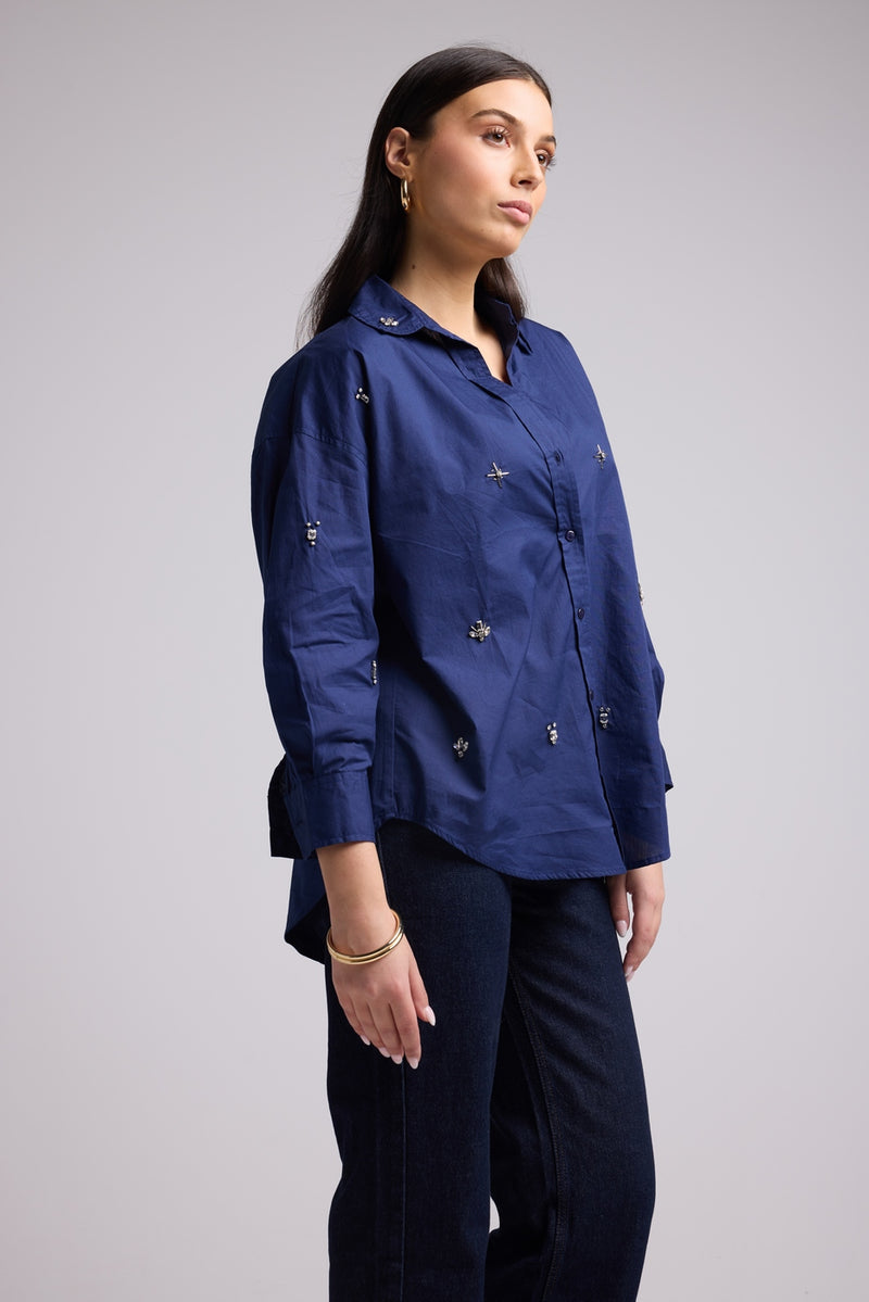 Camisa - Paula - Azul marino
