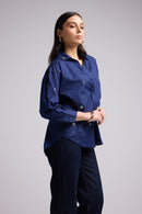 Camisa - Paula - Azul marino