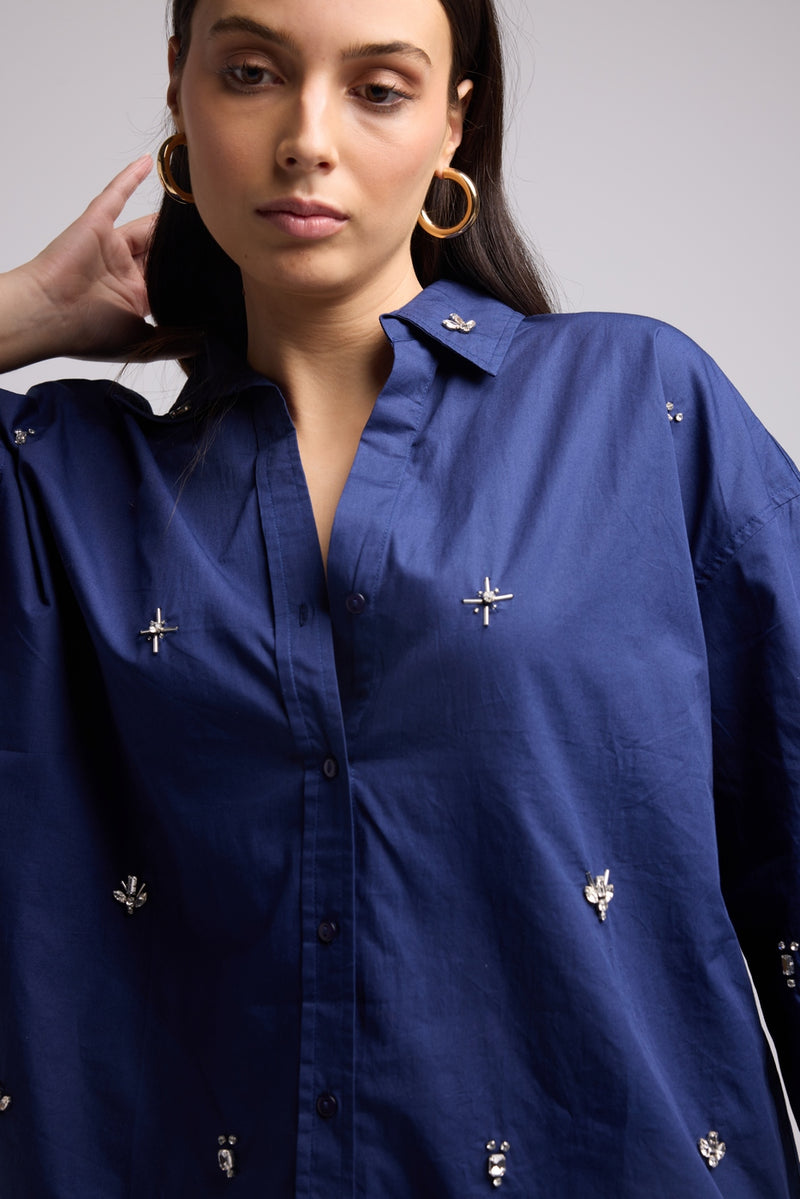 Camisa - Paula - Azul marino