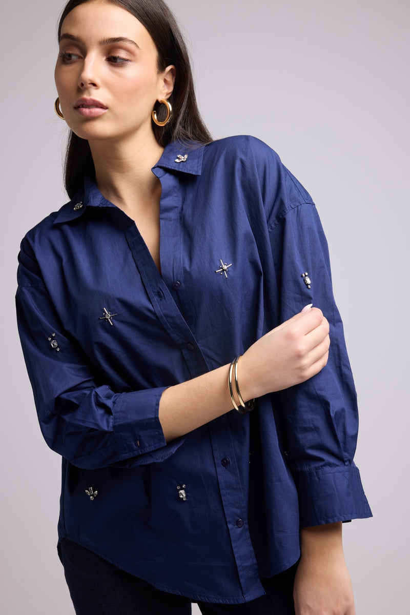 Camisa - Paula - Azul marino