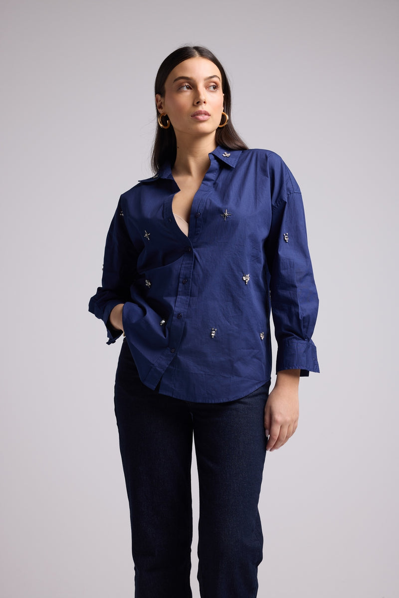 Camisa - Paula - Azul marino