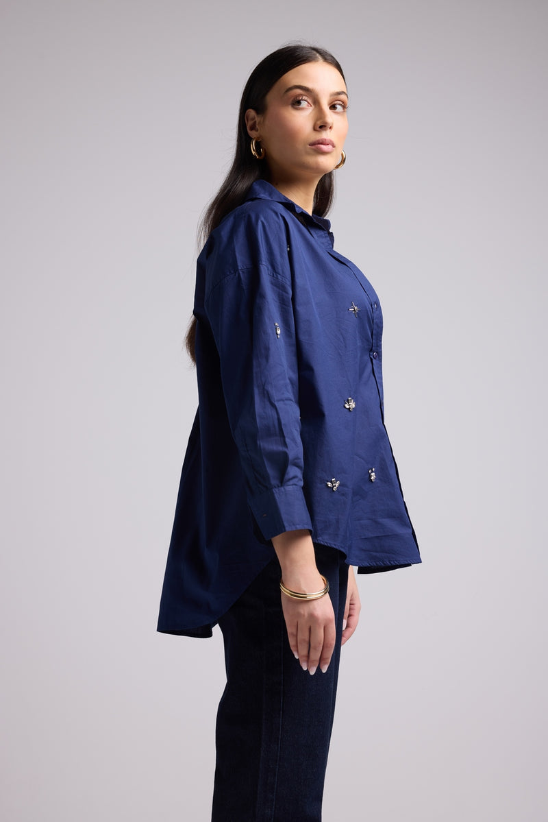 Camisa - Paula - Azul marino