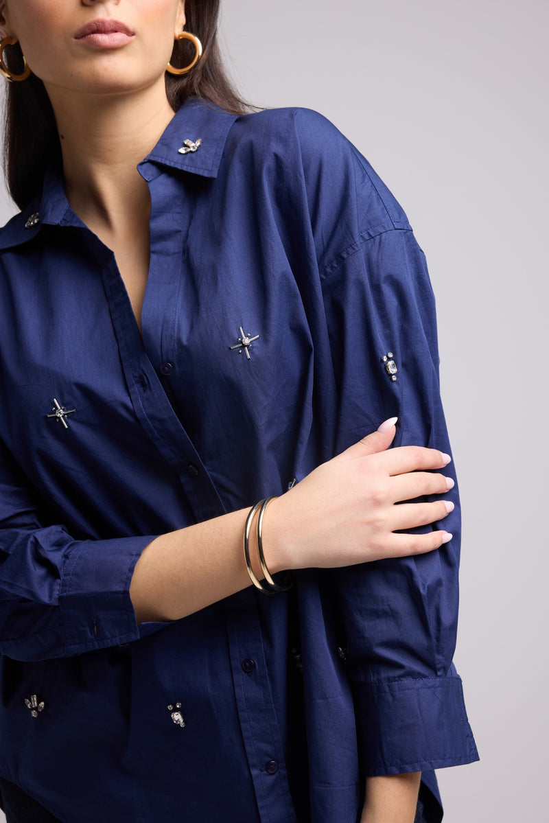 Camisa - Paula - Azul marino
