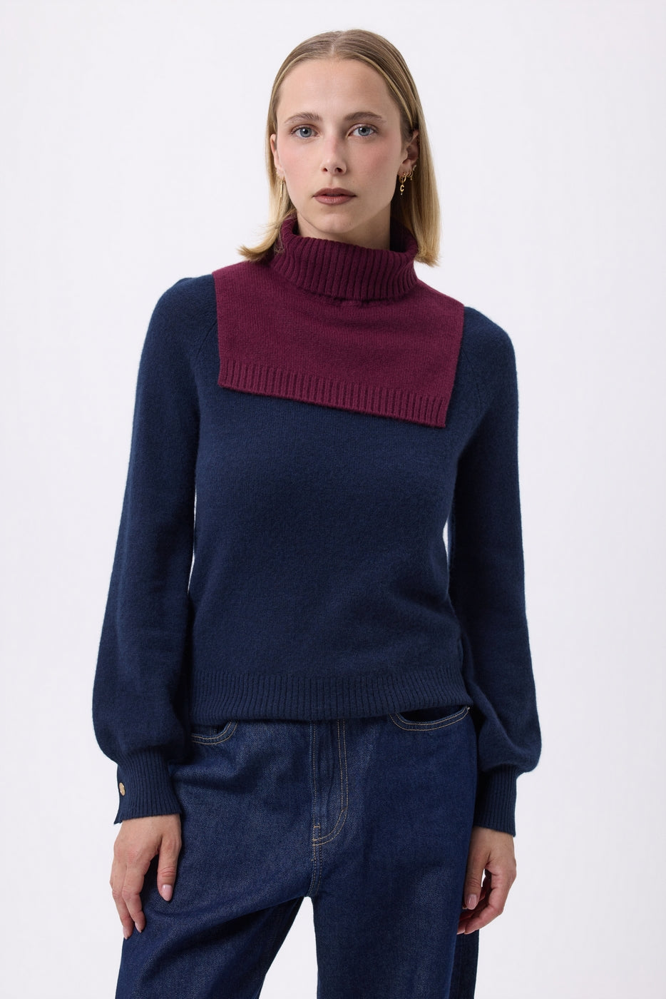 Rullekrave Paula - Vinrød - Unisex