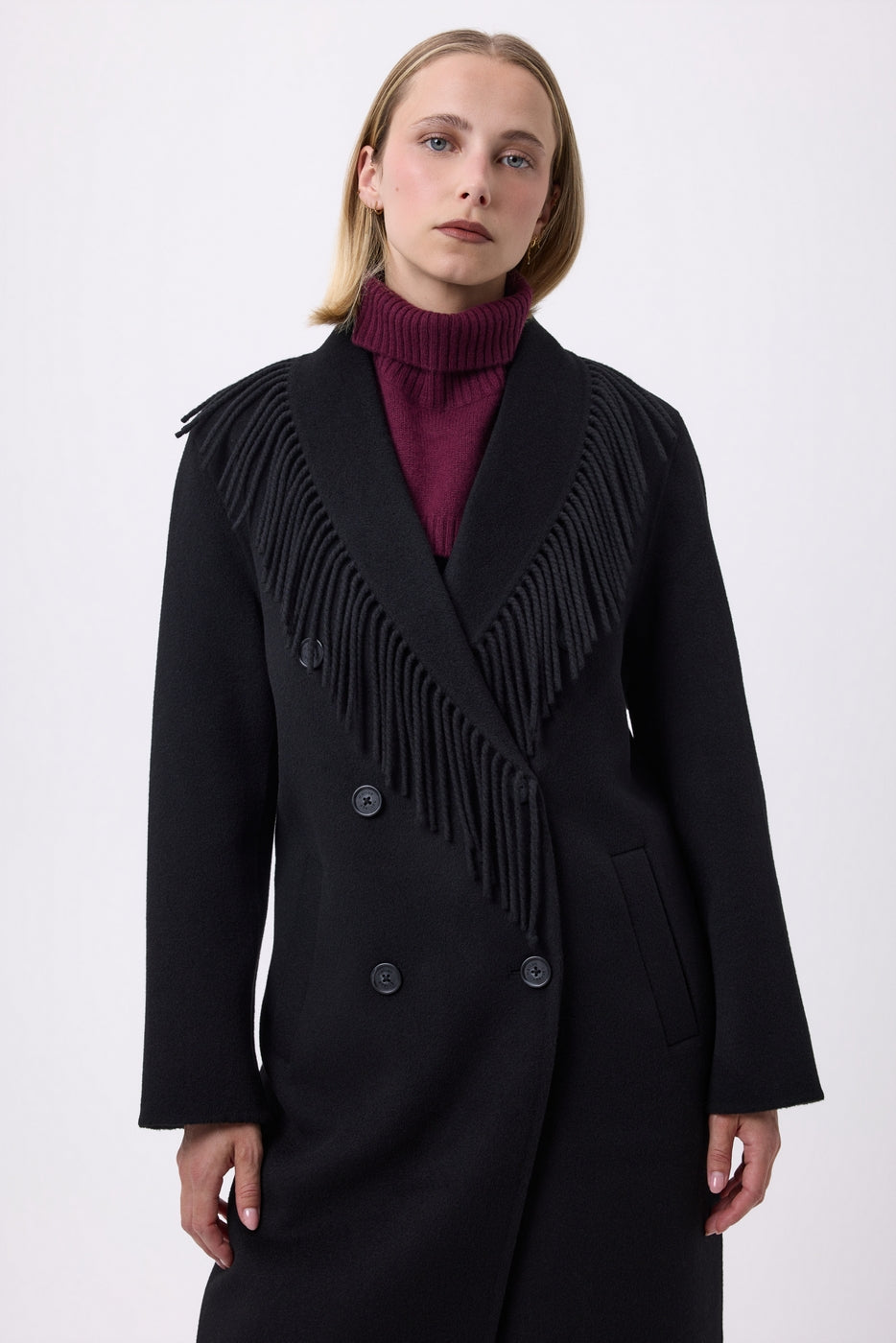 Rullekrave Paula - Vinrød - Unisex