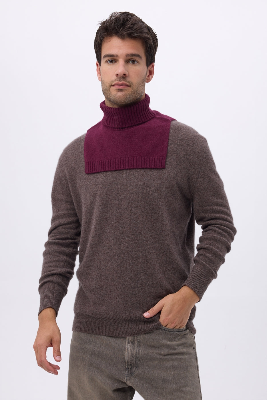 Rullekrave Paula - Vinrød - Unisex