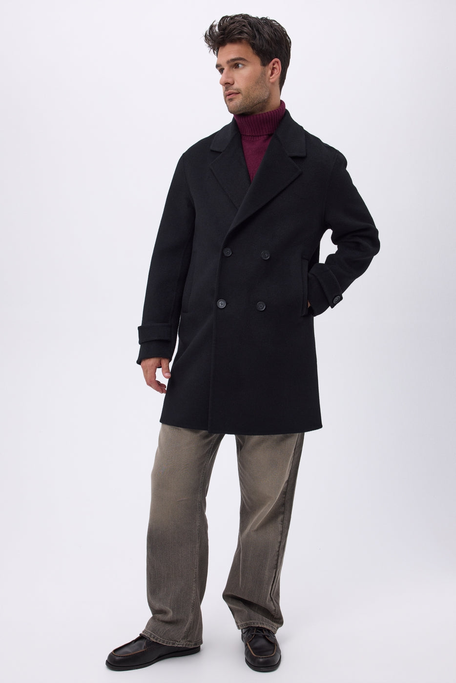 Rullekrave Paula - Vinrød - Unisex