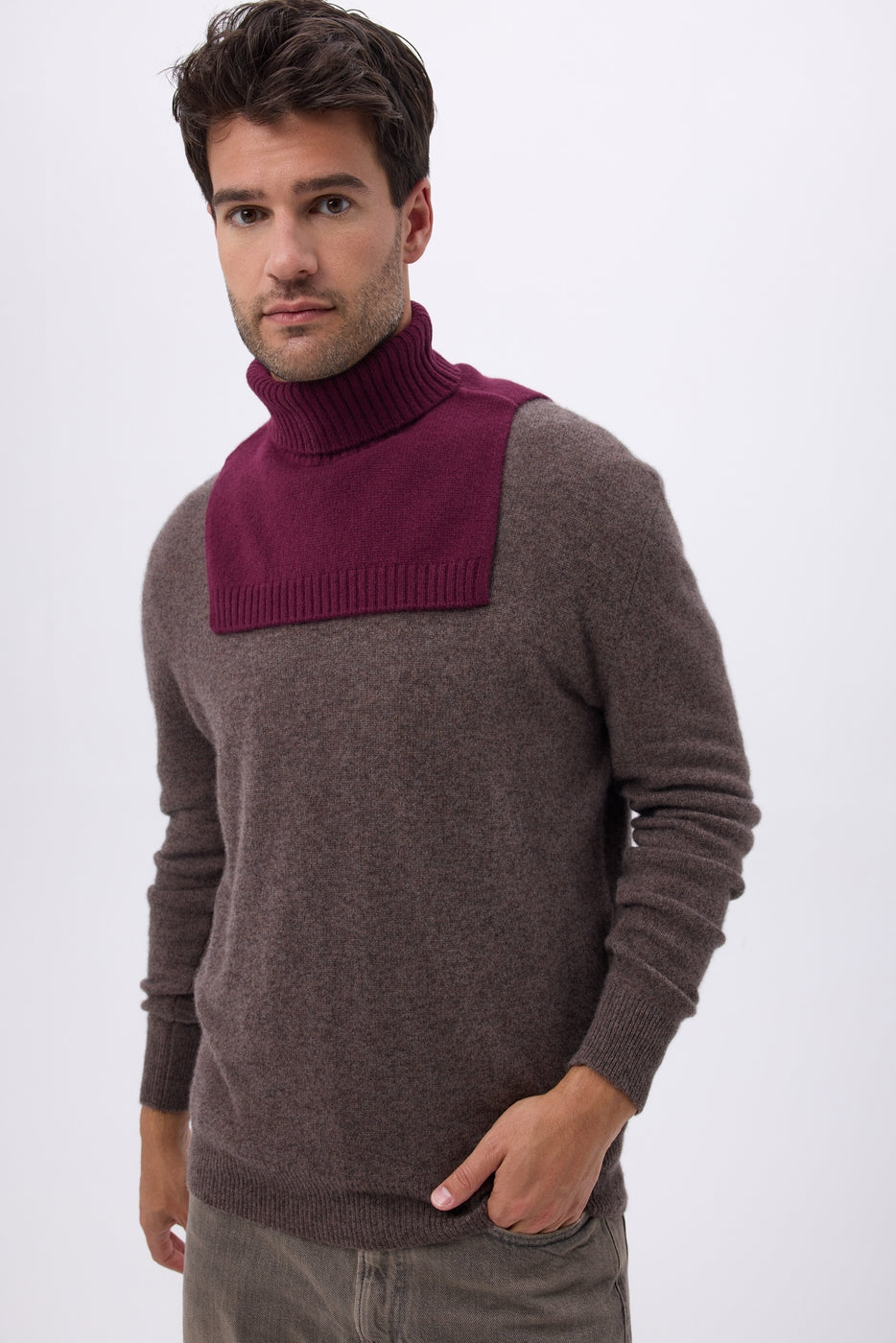Rullekrave Paula - Vinrød - Unisex