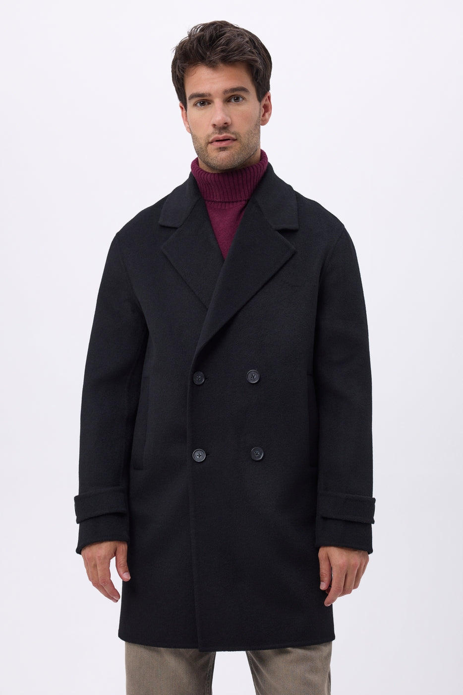 Rullekrave Paula - Vinrød - Unisex