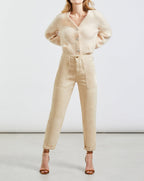 Pantalon Cargo Pauline Color - Light Sand - Femme
