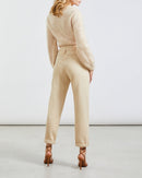 Pantalones cargo Pauline Color - Arena claro - Mujer
