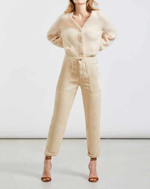 Pantalon Cargo Pauline Color - Light Sand - Femme