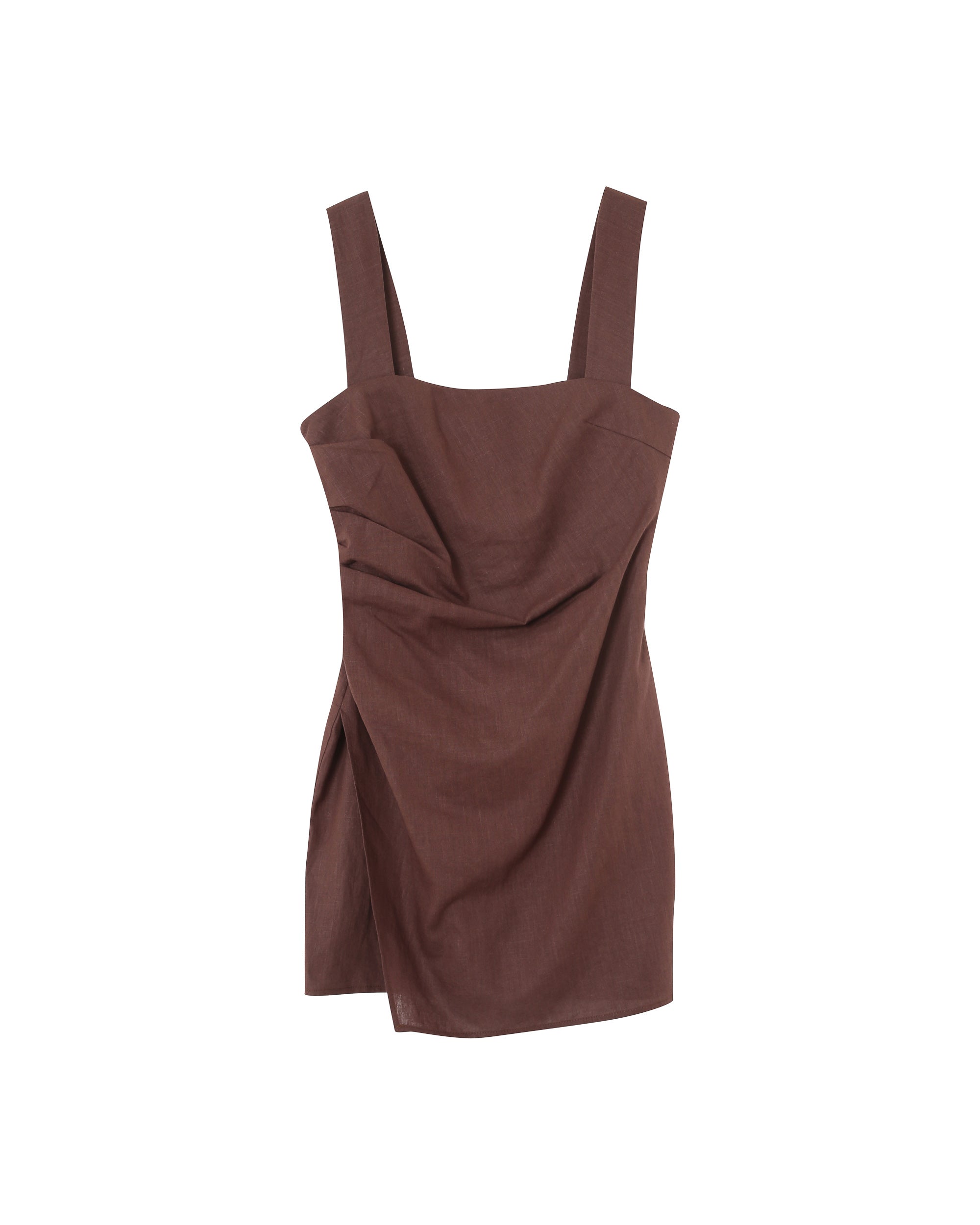 Pauline Short Dress - Chocolate