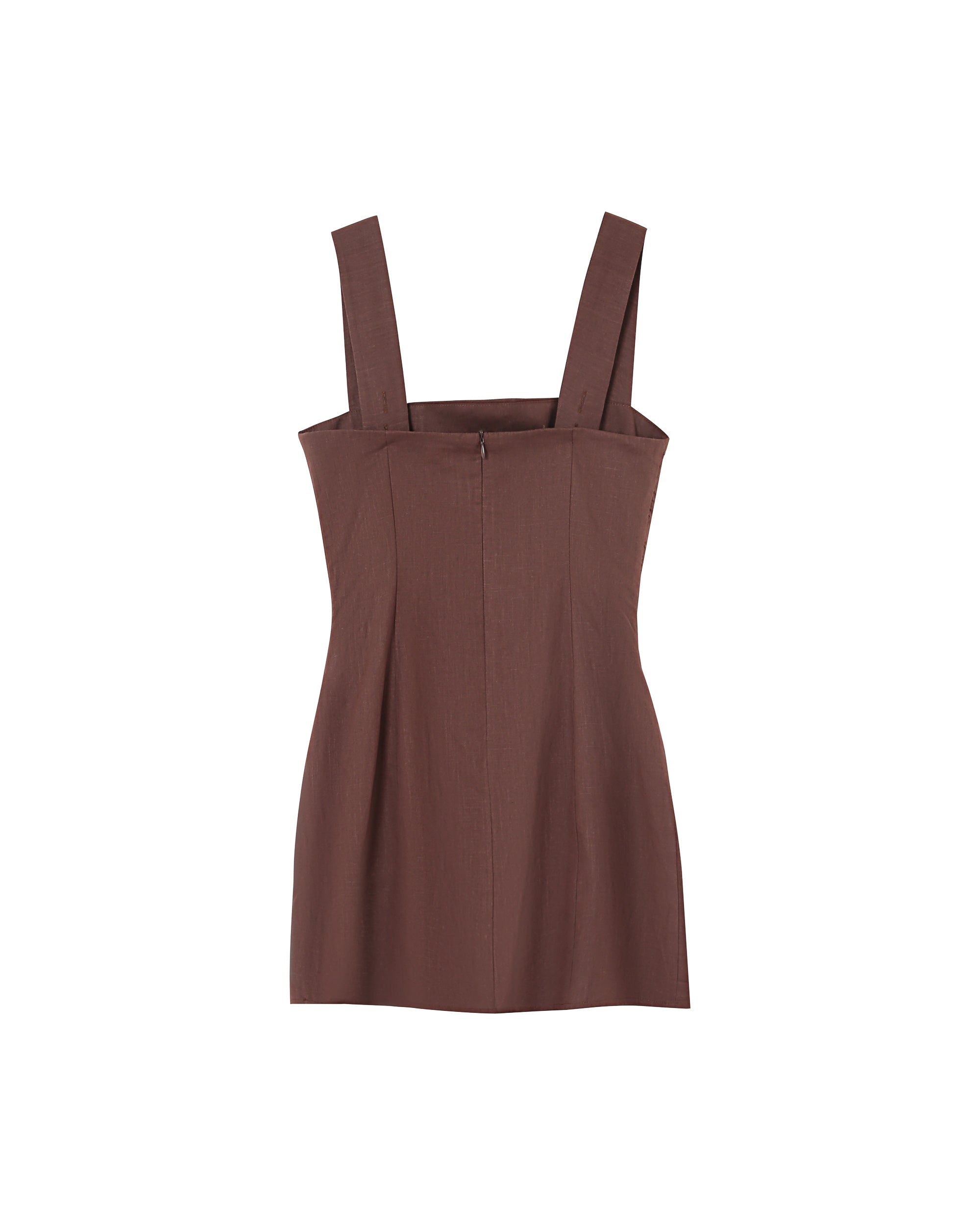 Pauline Short Dress - Chocolate