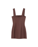 Pauline Chocolate Short Dress