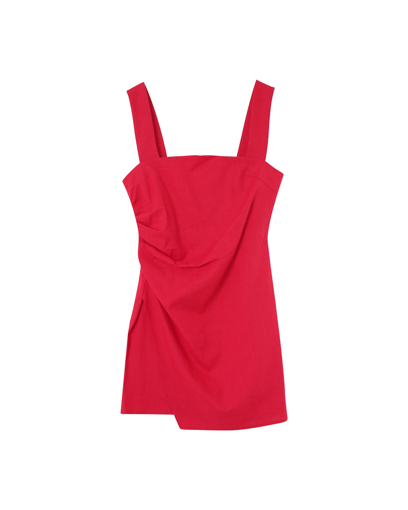 Vestido corto rojo Pauline