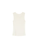 Paulin Ecru Fitted Tank Top