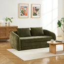 Sofá Recto - Paz - Déplimousse 2 Plazas - Tela Chenilla - Verde