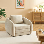 Paz - Sillón - Tela de chenilla beige