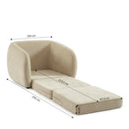 Paz - Sillón - Tela de chenilla beige