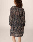 Short Navy Printed Dress Pazur
