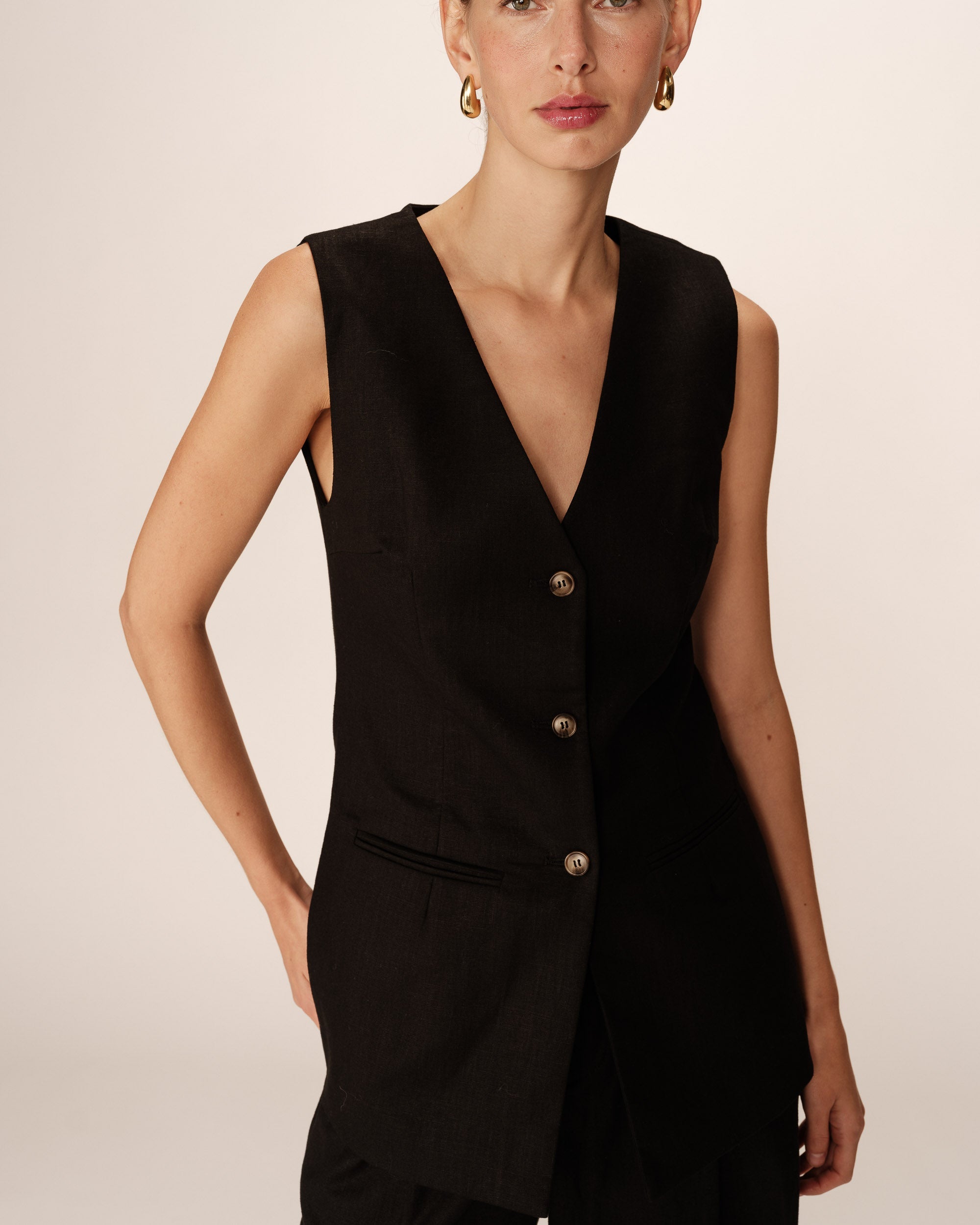 Paz Waistcoat - Black