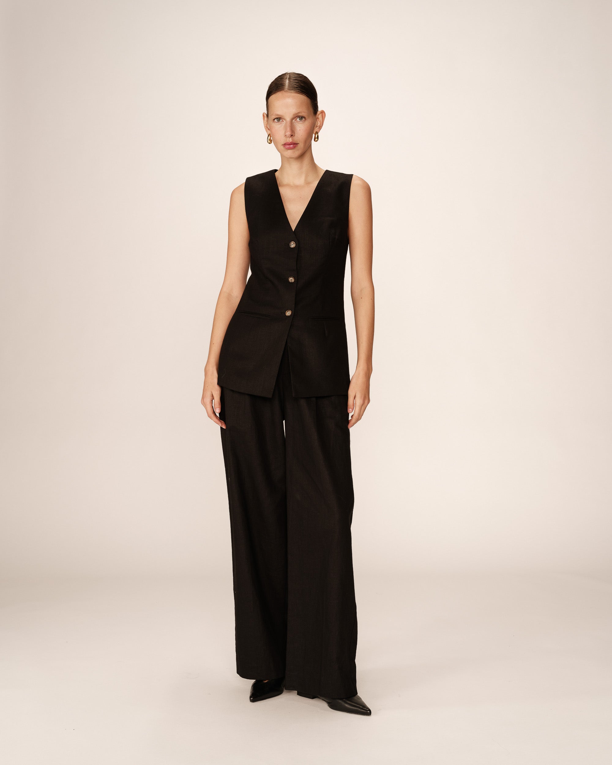 Paz Waistcoat - Black