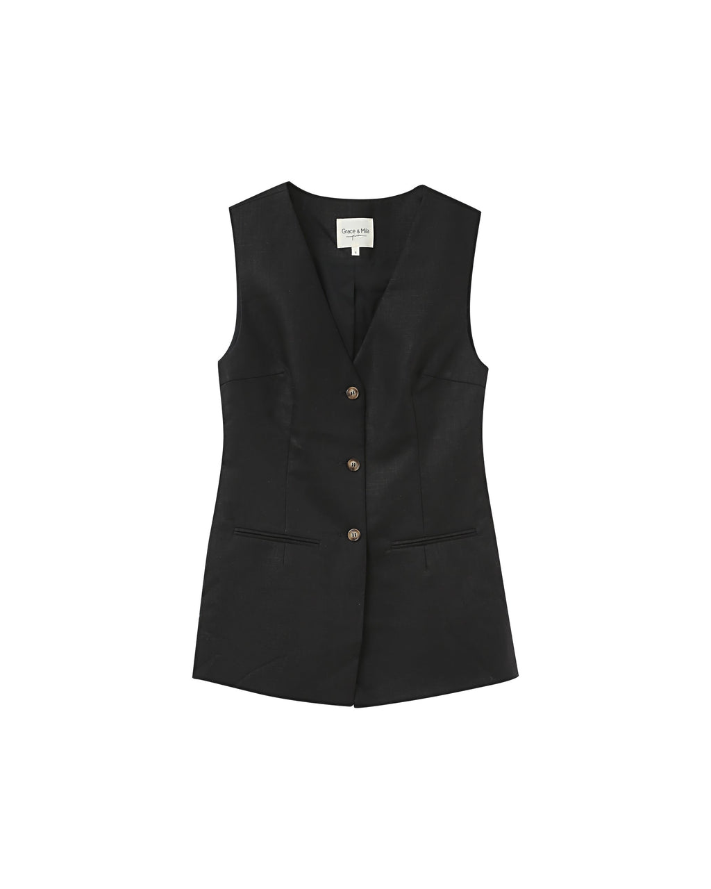 Paz Waistcoat - Black