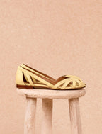 Sandales Plates Hortensia - Jaune Clair - Femme
