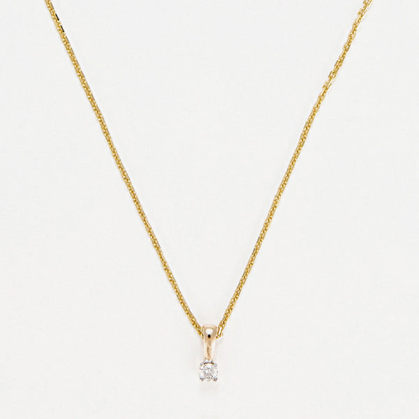 "My DPm" Pendant, 0.05ct/1 - 750/1000 Yellow Gold